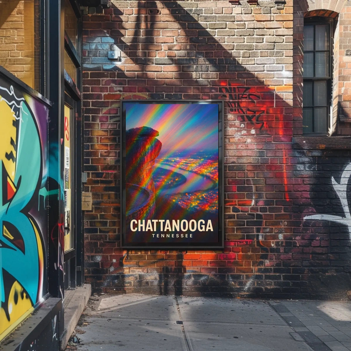 Chattanooga Tennessee Vibrant View Impressionism Poster