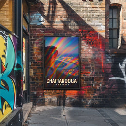 Chattanooga Tennessee Vibrant View Impressionism Poster
