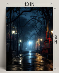 Mysterious Night In The Park Poster