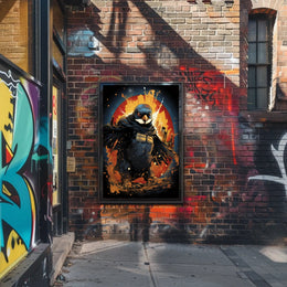 Raven Hero Tactical Adventure Art Poster