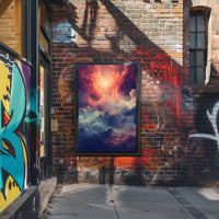 Celestial Mountainscape Poster