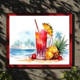 Tropical Refreshment Poster