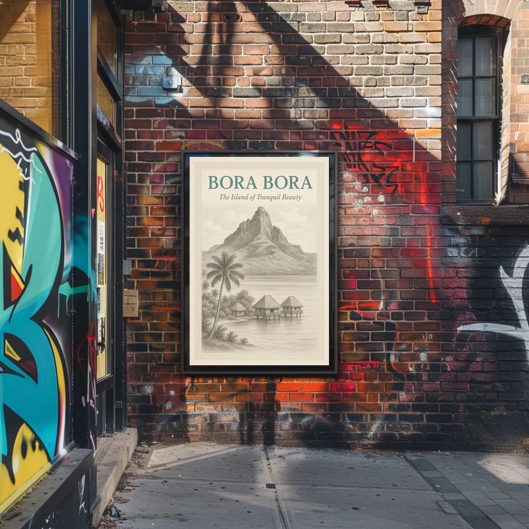 Bora Bora Vintage Travel Poster PosterGoat