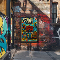 Buenos Aires Highlights Vintage Poster Print PosterGoat