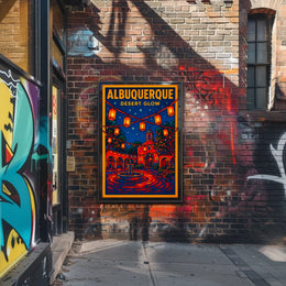 Albuquerque Desert Glow Poster