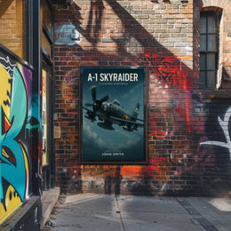 A-1 Skyraider Cinematic Adventure Military Recruitment Poster PosterGoat