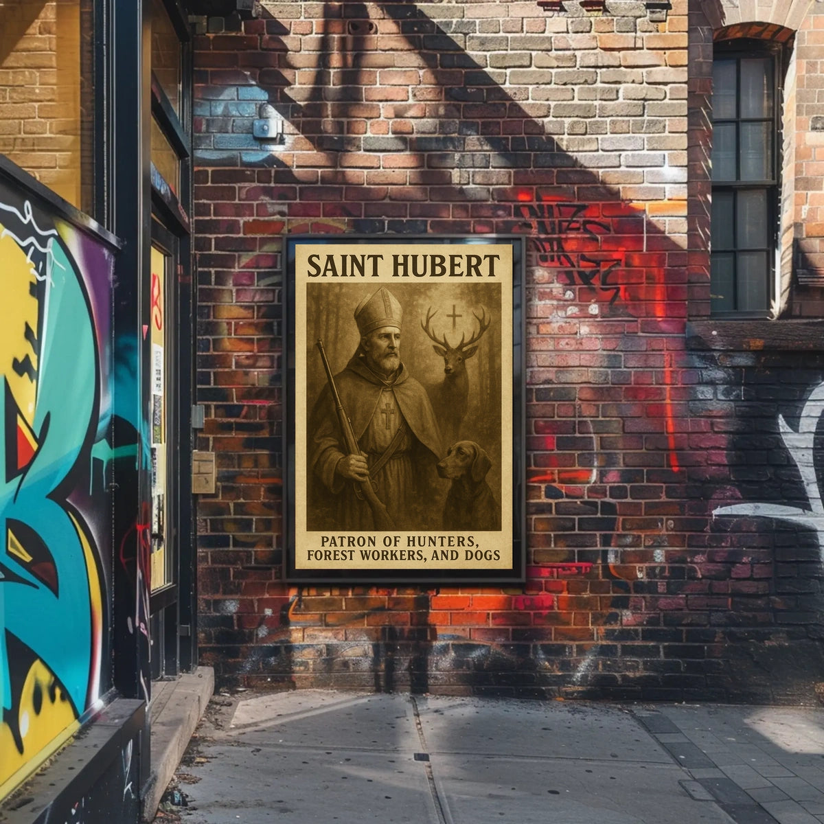 Saint Hubert Patron Of Hunters Poster