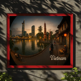 Vietnam at Dusk Poster
