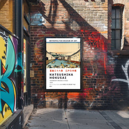 Katsushika Hokusai Ihonbashi Bridge in Edo Poster