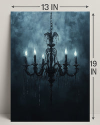 Gothic Chandelier Poster