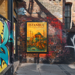 City of Bridges and Dreams Istanbul Poster