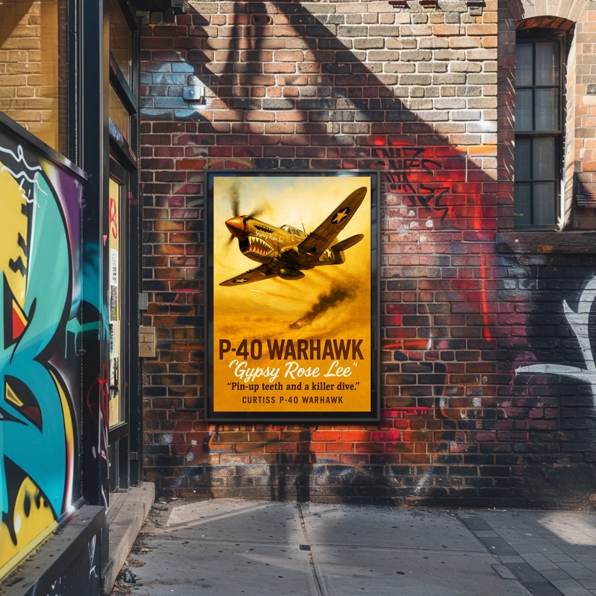 Gypsy Rose Lee P-40 Warhawk Poster PosterGoat