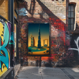Iconic Dubai Landmarks Poster