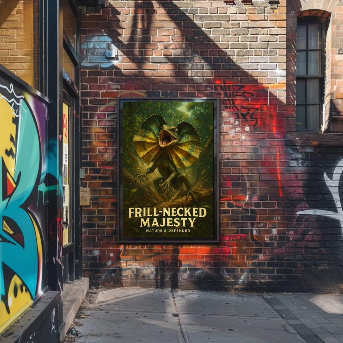 Frill-Necked Majesty Poster