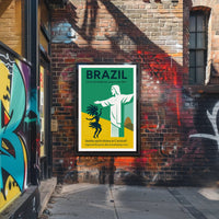 Brazil Carnival and Christ the Redeemer Poster PosterGoat