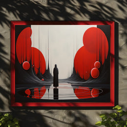 Enigma and Solitude Abstract Artistic Poster
