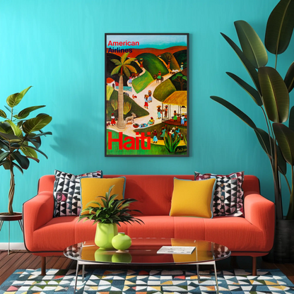 American Airlines Haiti Poster