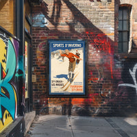 Winter Sports In The Jura Mountains Poster