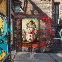 Festive Snowman Delight Poster