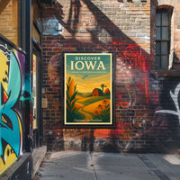 Discover Iowa A Mosaic of Heritage and Horizons Poster