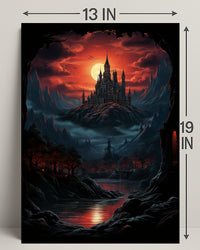Enchanted Castle At Dusk Poster