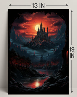 Enchanted Castle At Dusk Poster