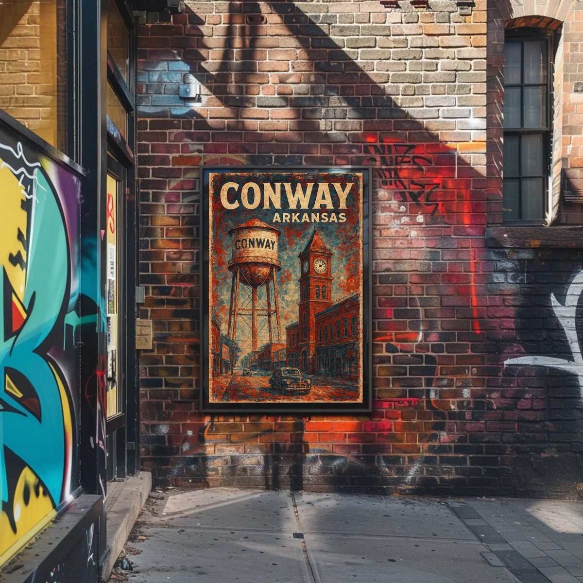 Conway, Arkansas Vintage Vintage Poster