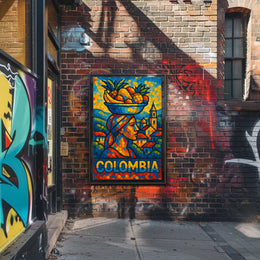 Colombia Vibrant Culture Poster