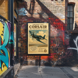 Vought F4U Corsair: Sky Predator of WWII Poster
