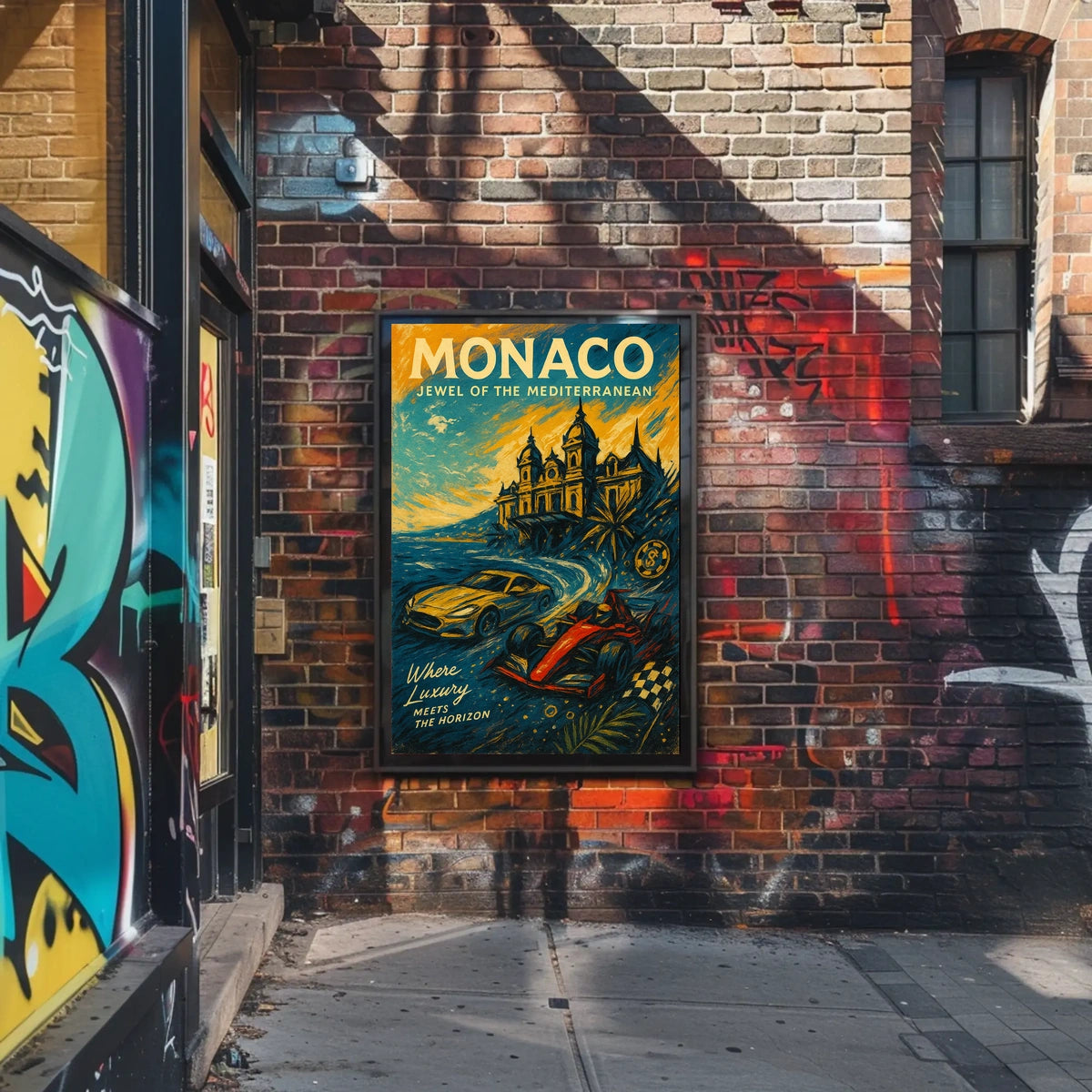 Monaco Jewel of the Mediterranean Poster
