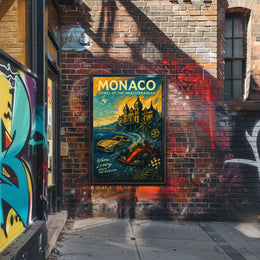 Monaco Jewel of the Mediterranean Poster