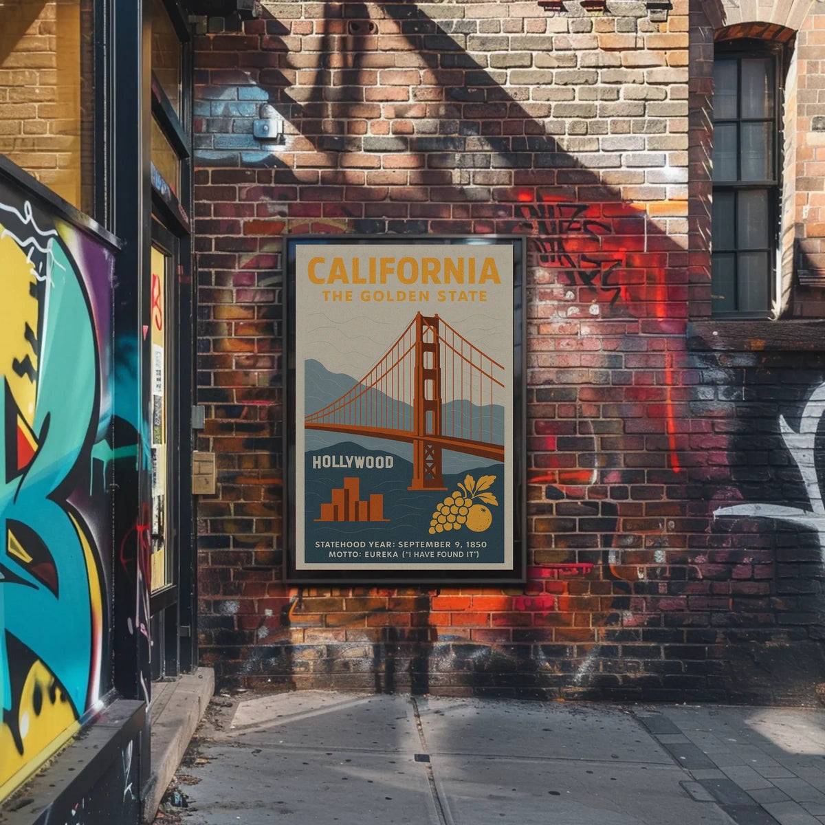 California The Golden State Poster