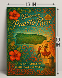 Discover Puerto Rico Vintage Poster Art PosterGoat