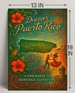 Discover Puerto Rico Vintage Poster Art PosterGoat