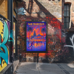 San Francisco Golden Gate Glow Poster