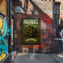 Early American Football 1890s Gridiron Poster PosterGoat