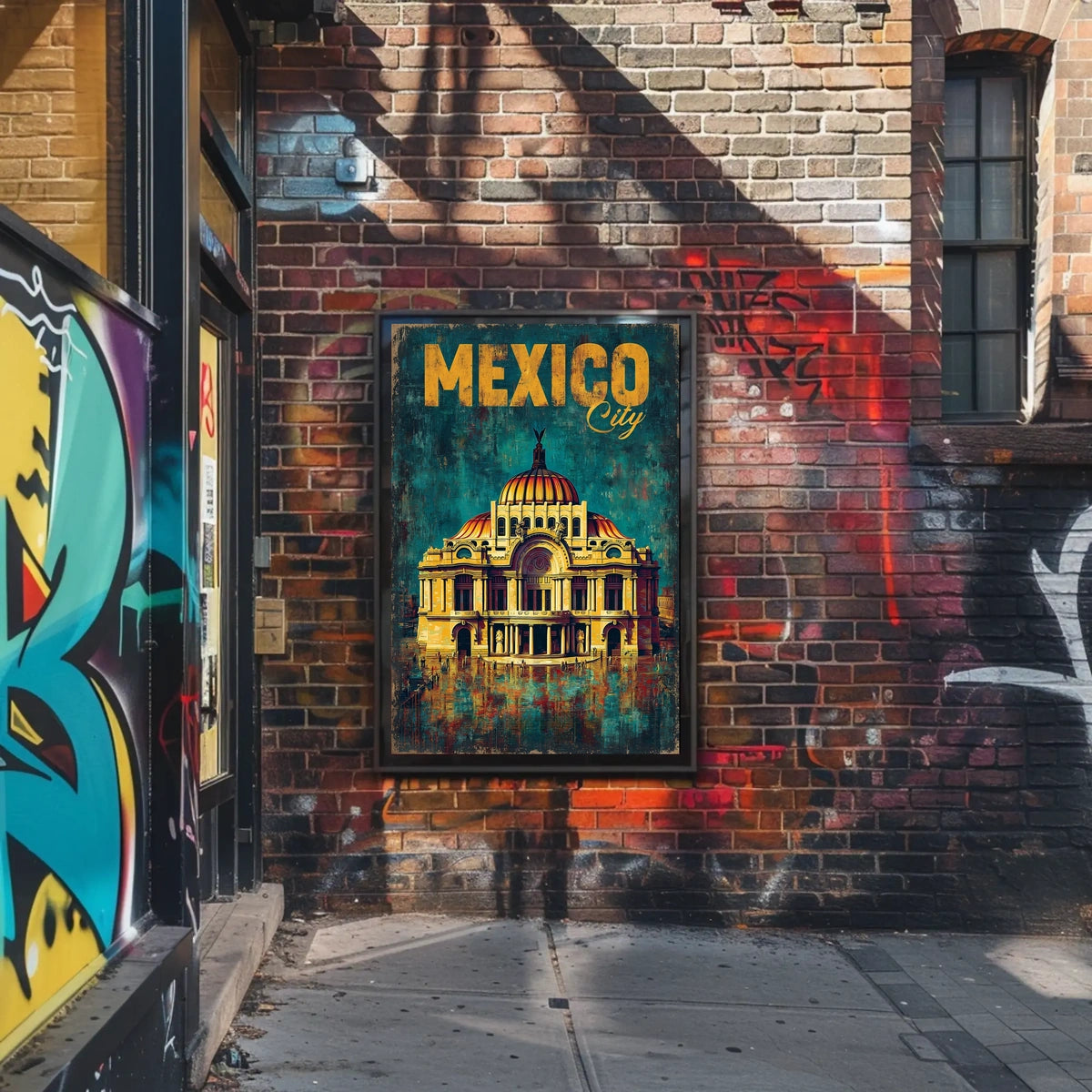Mexico City Architectural Poster