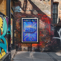 Puerto Rico Vibrant Waves Poster
