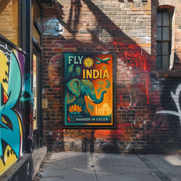 Fly India Wander In Color Poster