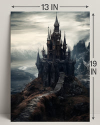 Enchanted Castle On A Cliff Poster