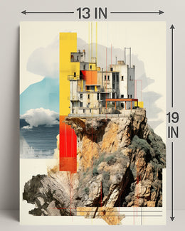 Cliffside Architecture Poster