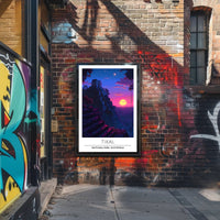 Tikal Temple Sunset Adventure National Park Poster