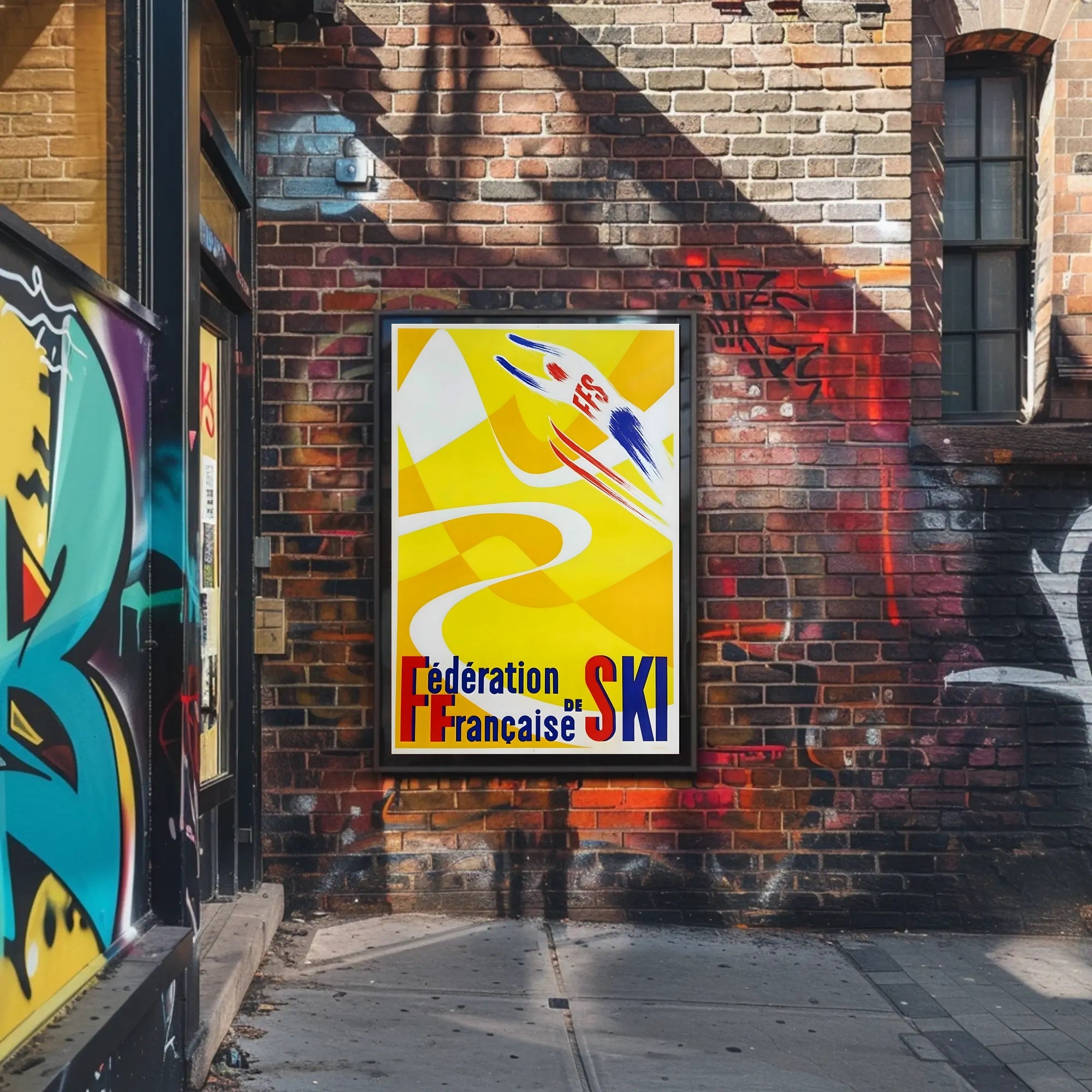 Fédération Française de Ski Bold Sports Poster PosterGoat