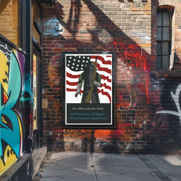 Join the Army: Be a Warrior - Military Recruitment Poster