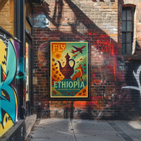 Ethiopian Cultural Journey Vintage Travel Poster PosterGoat