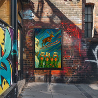 Reindeer Ski Jumping Extravaganza Poster