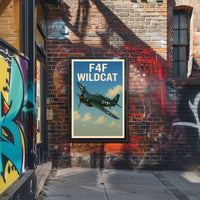 F4F Wildcat Poster PosterGoat