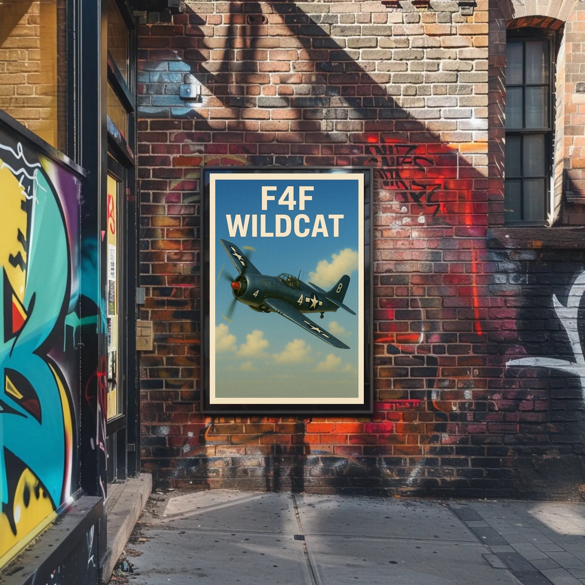 F4F Wildcat Poster PosterGoat