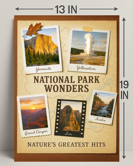 National Park Wonders Poster PosterGoat