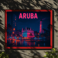 Aruba Nightscape Poster